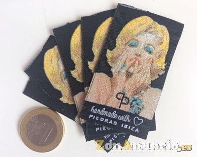 Etiquetas tejidas para vestidos de fiesta